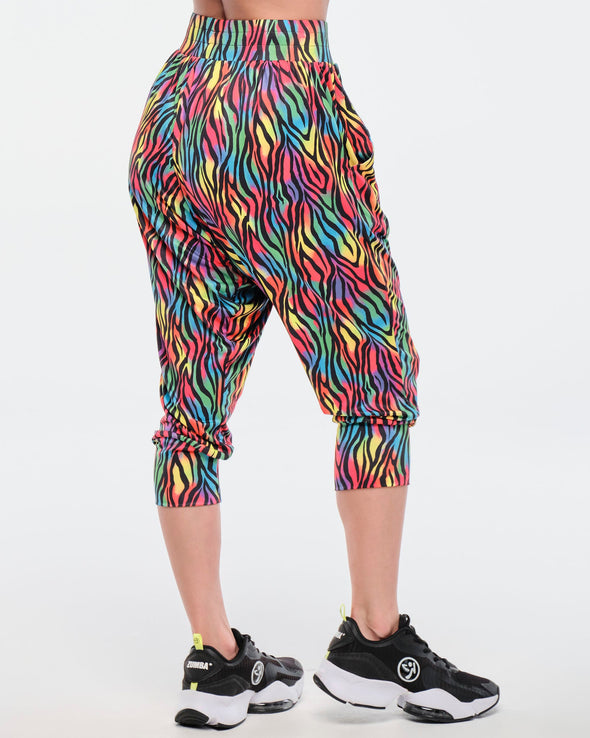 Funscape Harem Crop Pants - Rainbow Z1B000491