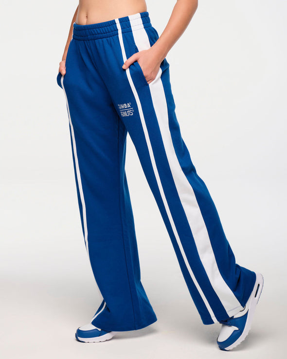 Zumba X Peanuts Straight Leg Track Pants - Surfs Up Blue Z1B000494