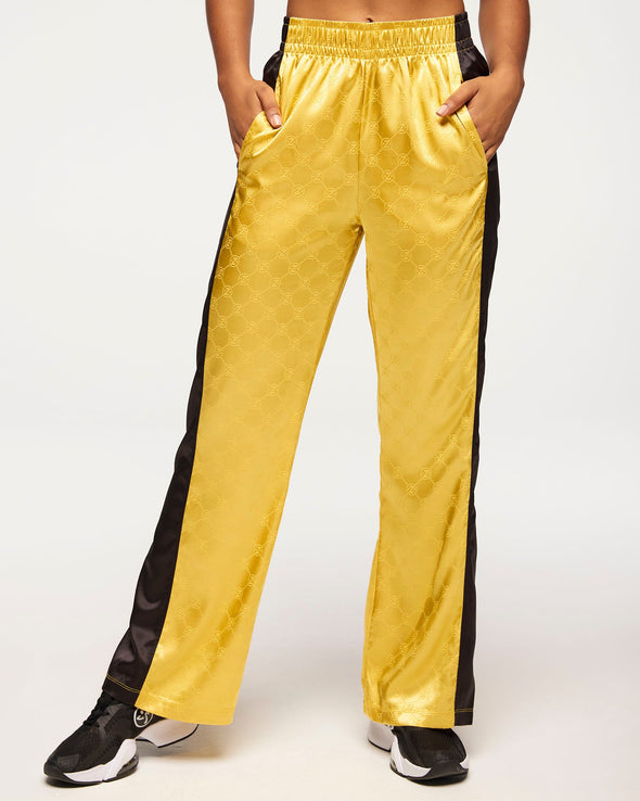 Zumba Runway Straight Leg Track Pants - Gold / Silver Z1B000503