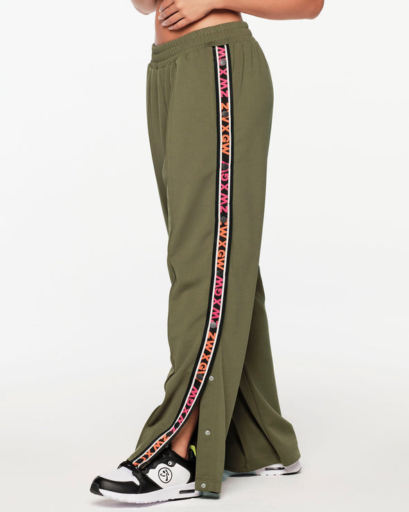 ZW X GW Straight Leg Track Pants With  -  Olive You Z1B000509