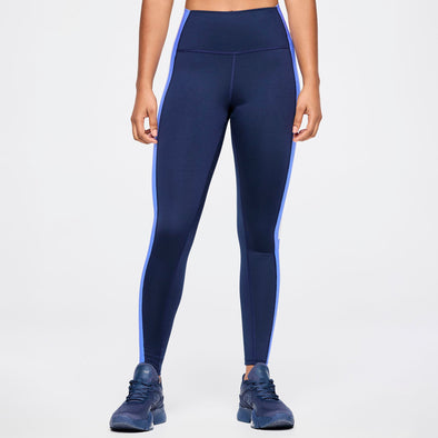 Zumba Out Loud High Waisted Ankle Leggings With Side Panel - Let's Go Indigo Z1B000546