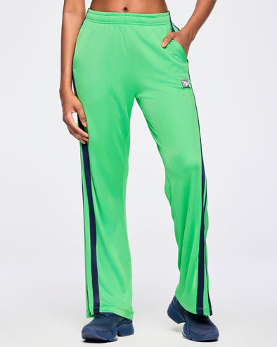 Zumba Out Loud Mid Rise Track Pants - Green Light Z1B000549