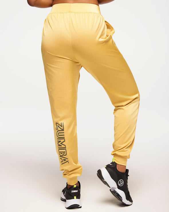 Zumba Runway Slim Ankle Joggers - Gold / Silver Z1B000589