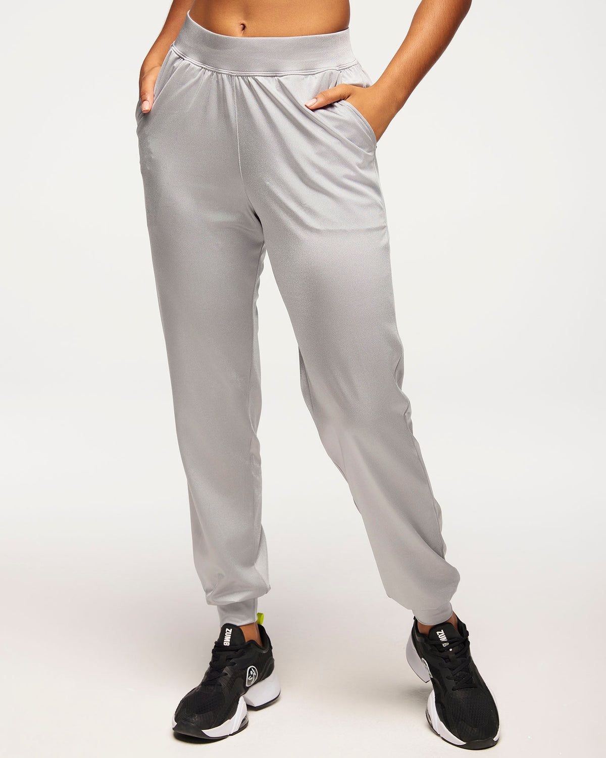 Zumba Runway Slim Ankle Joggers - Gold / Silver Z1B000589