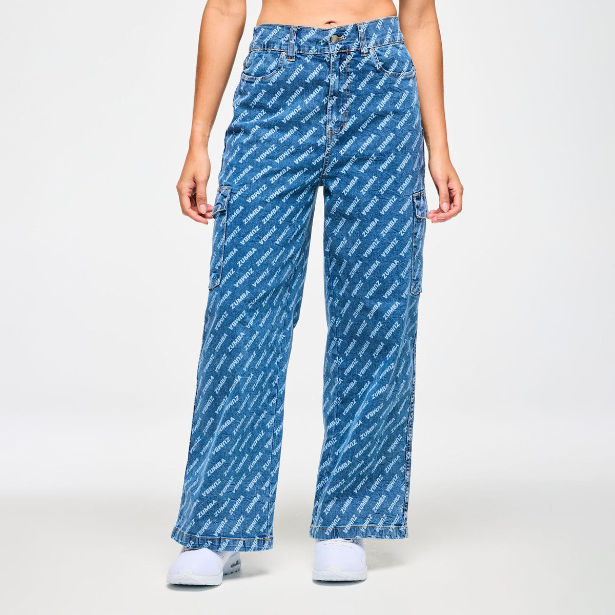 Blue Jean Baggy Denim Cargo Pants - Denim Z1B000594