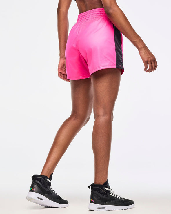 Zumba Libre Boxing Shorts With Side Inserts - Shocking Pink Z1B000613
