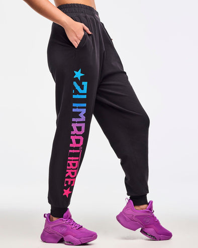 Zumba Libre Knit Drop Crotch Joggers - Bold Black Z1B000622
