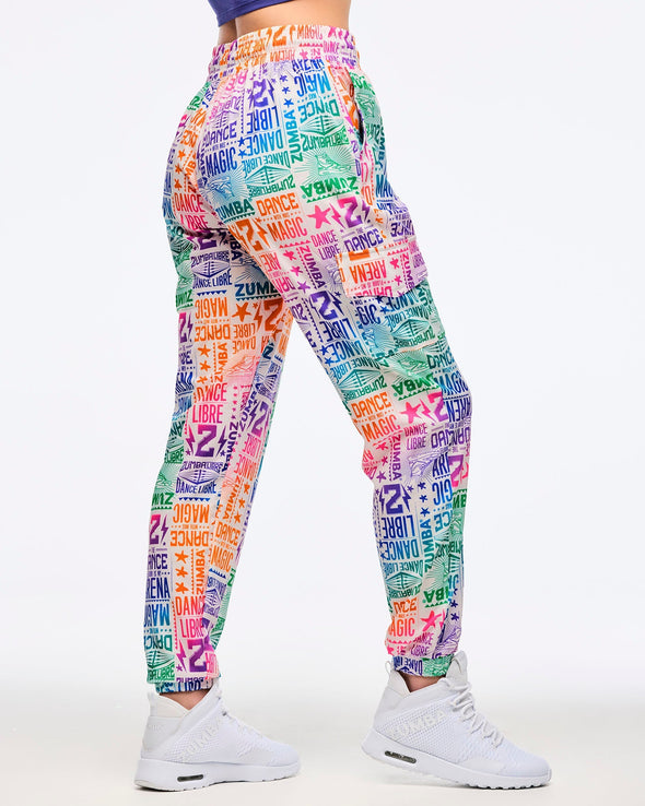 Zumba Libre Cargo Pants - White/Pink Z1B000628