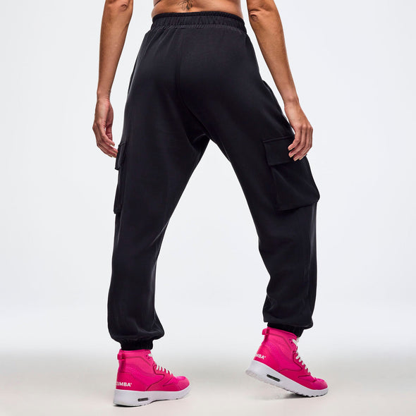 Sizzlin' Slouch Cargo Pants With Belt - Bold Black Z1B000638