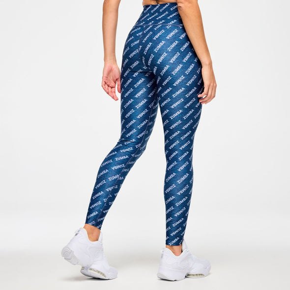 Blue Jean High Waisted Ankle Leggings - Denim Z1B000646