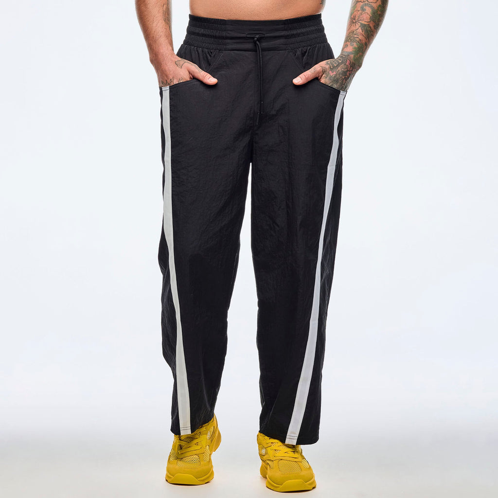 Apres Zumba High Rise Crop Track Pants - Bold Black Z1B000675