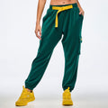 Apres Zumba Modal Slouch Cargo Pants With Belt - Teal Tango Z1B000680