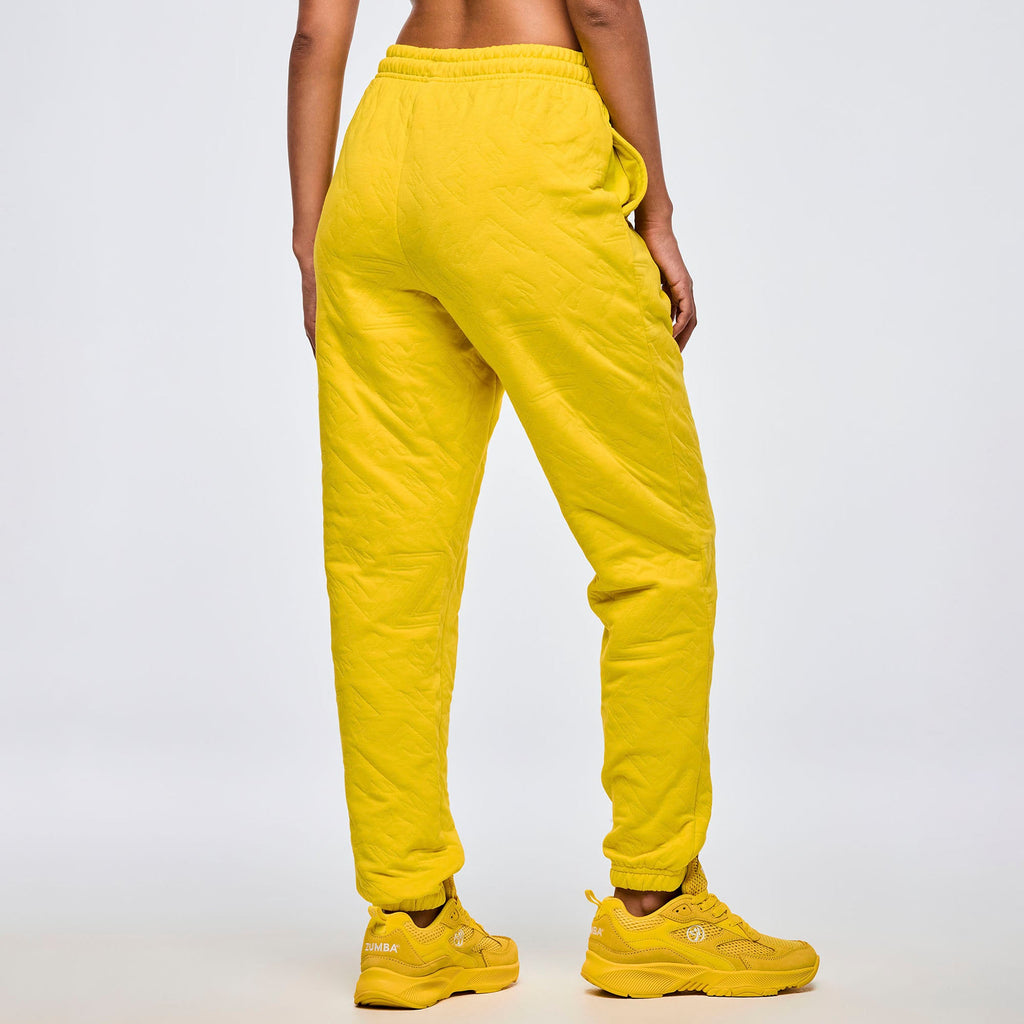 Apres Zumba Quilted Slouch Sweatpants- Sunrays Z1B000681