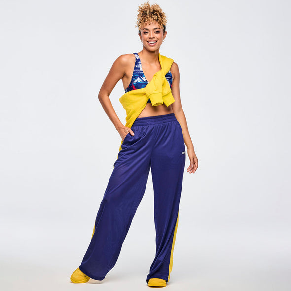 Apres Zumba Mesh Pants With Inner Shortie - Soft Navy Z1B000682