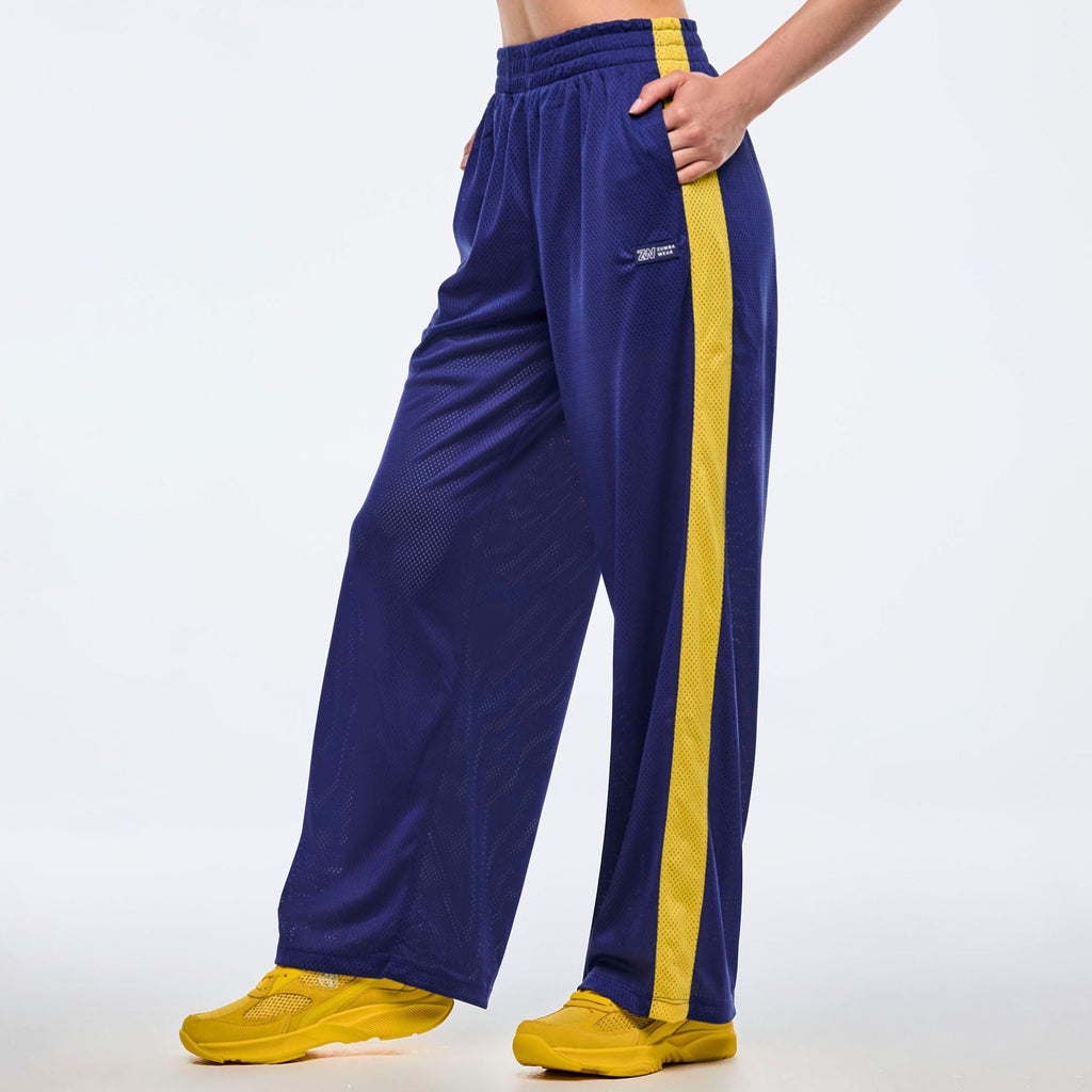 Apres Zumba Mesh Pants With Inner Shortie - Soft Navy Z1B000682