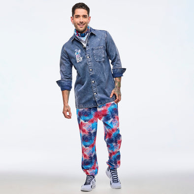 Apres Zumba Button-Up Shacket - Soft Navy Z3T000341