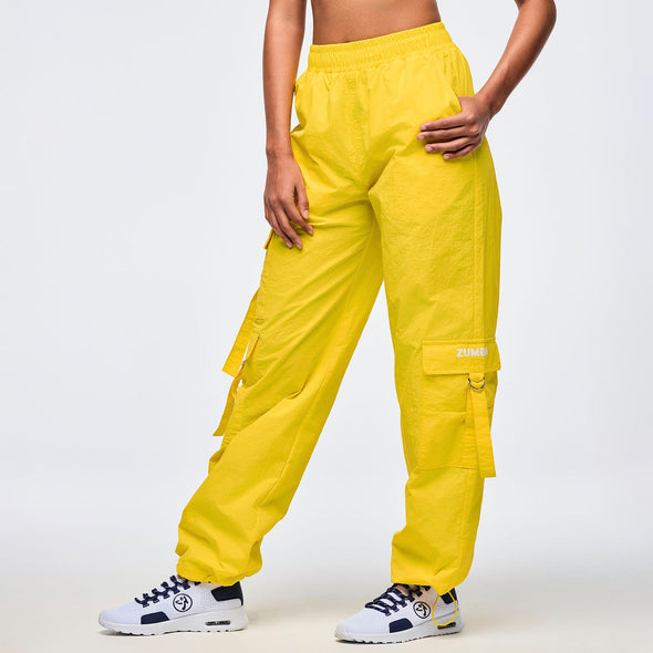 Apres Zumba High Rise Cargo Pants With Tassels - Sunrays Z1B000687