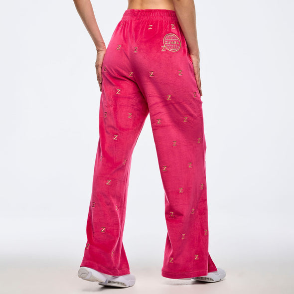 Zumba Holiday High Rise Track Pant - Deep Pink Z1B000688