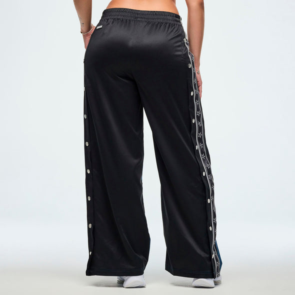 ZW Wide Leg Pants With Side Snap Placket - Denim Z1B000694