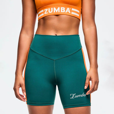 Class of 2001 Ultra High Rise Biker Shorts - Teal Tango Z1B000728