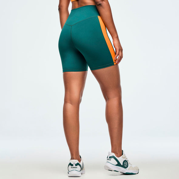 Class of 2001 Ultra High Rise Biker Shorts - Teal Tango Z1B000728