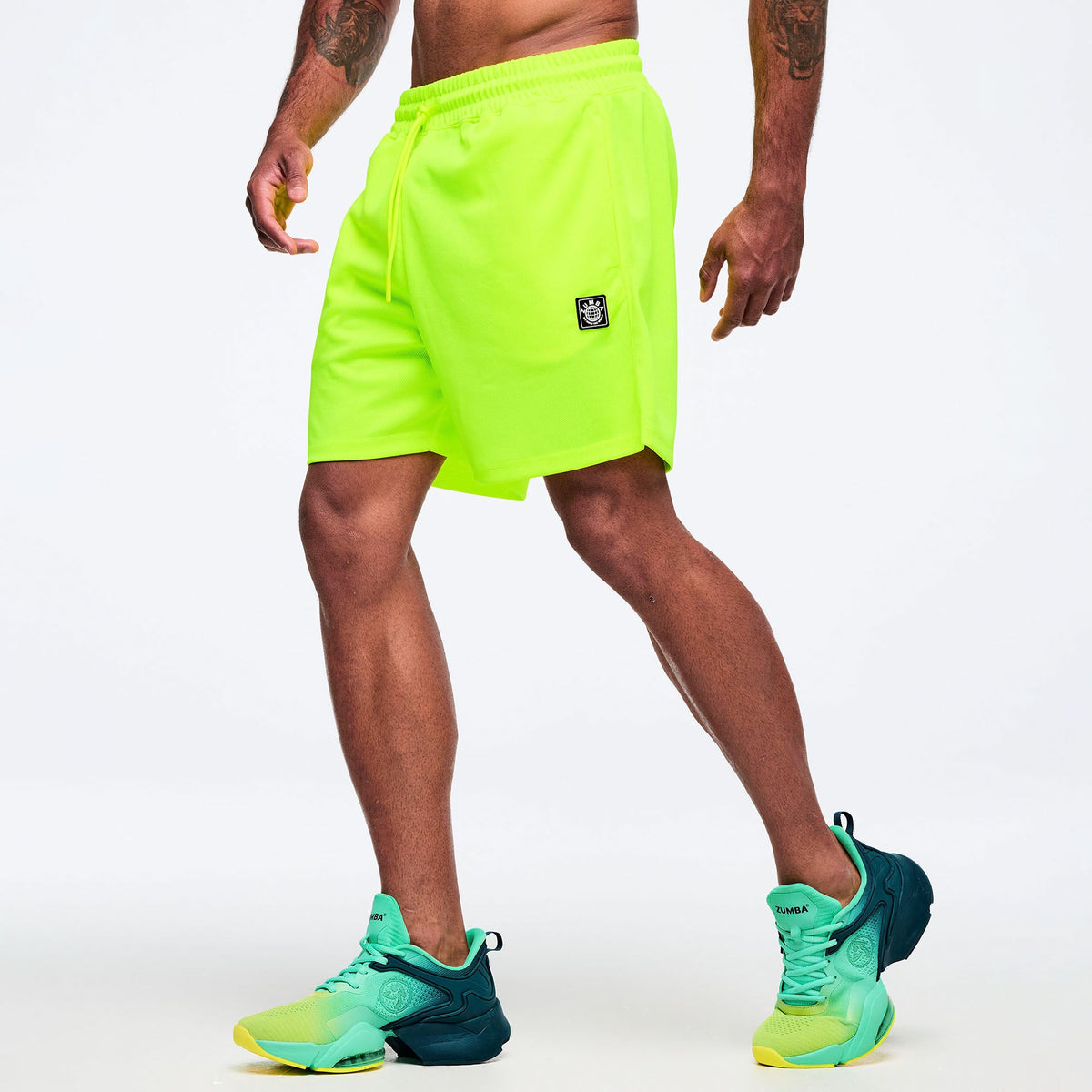 Latin Movement Mesh Shorts - Caution Z1B000730
