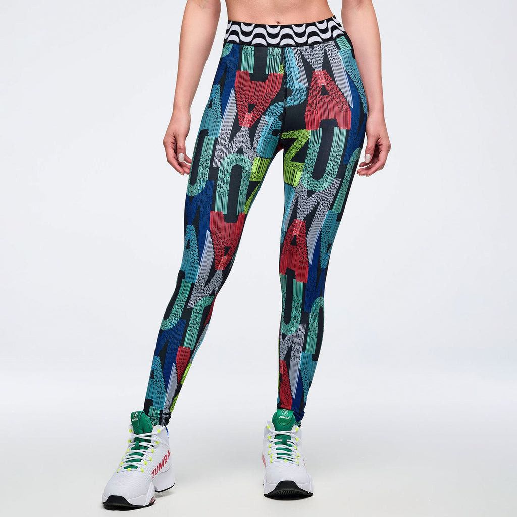 Latin Movement Z-Lift High Rise Ankle Leggings - Bold Black Z1B000735