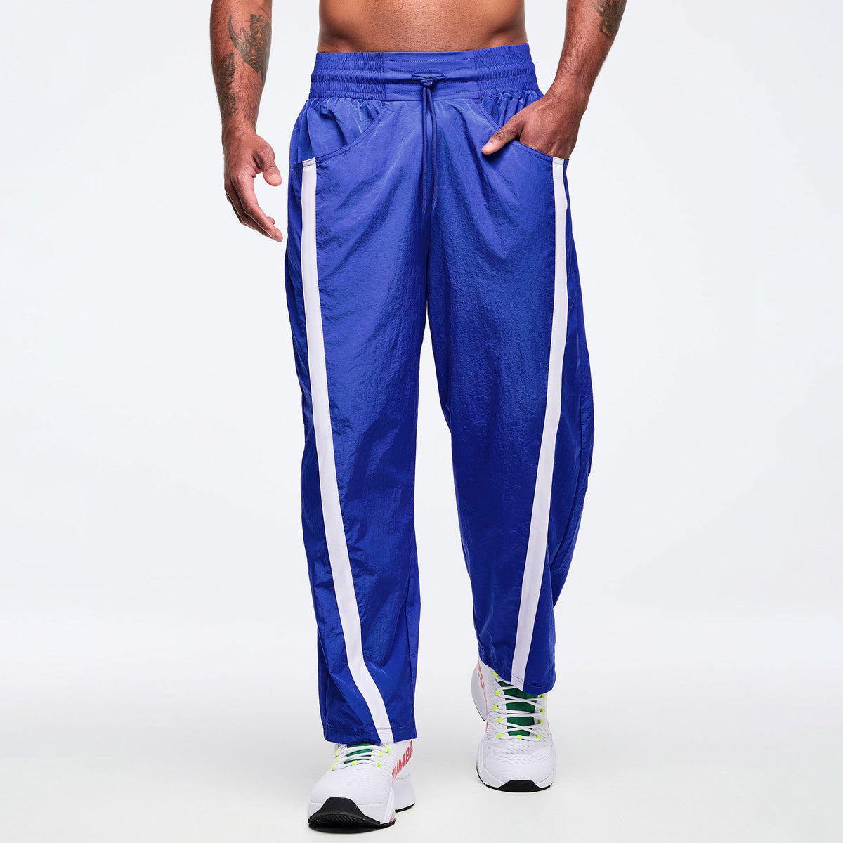 Latin Movement High Rise Crop Track Pants - So Into Blue Z1B000737