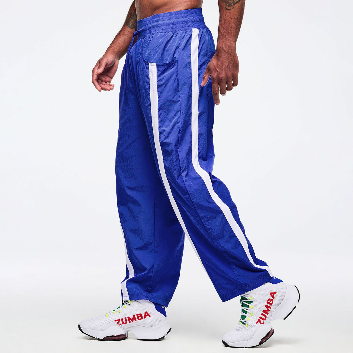 Latin Movement High Rise Crop Track Pants - So Into Blue Z1B000737