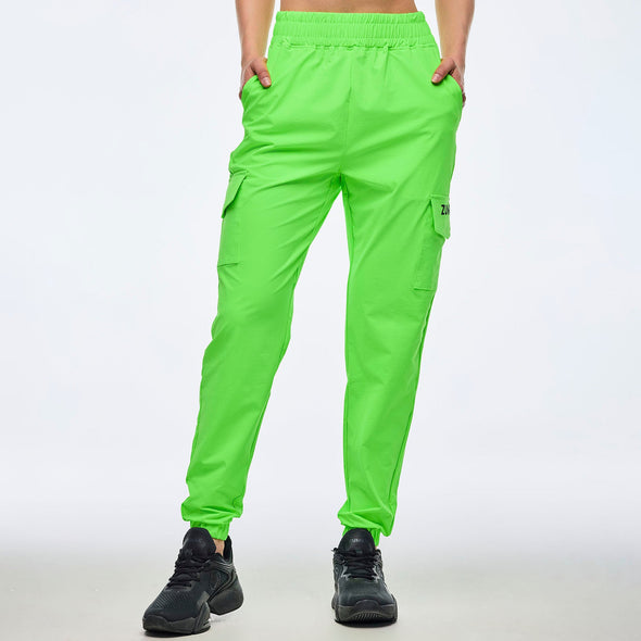 Neon Cargo Pants - Gumball / Get in Lime / Caution Z1B000770