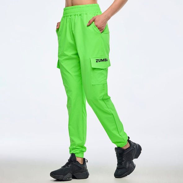 Neon Cargo Pants - Gumball / Get in Lime / Caution Z1B000770