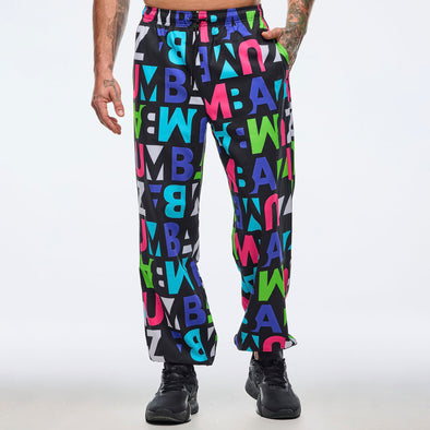 Neon Baggy Woven Pants - Black/Neon Z1B000771