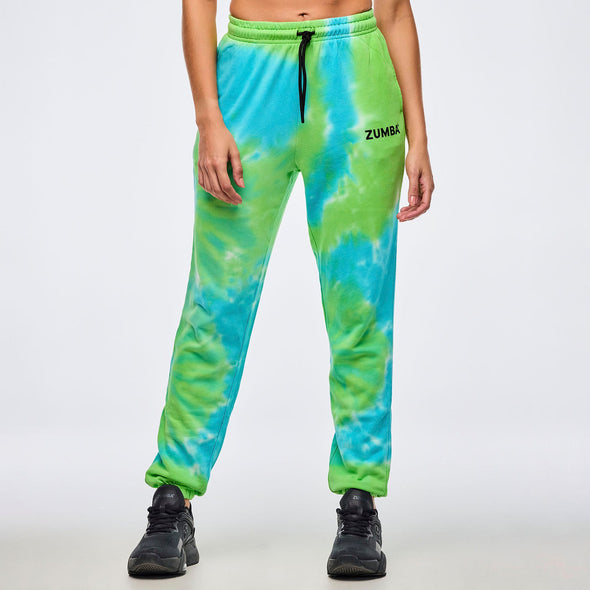 Neon Baggy Sweatpants - Blue/Green / Pink/Purple Z1B000772