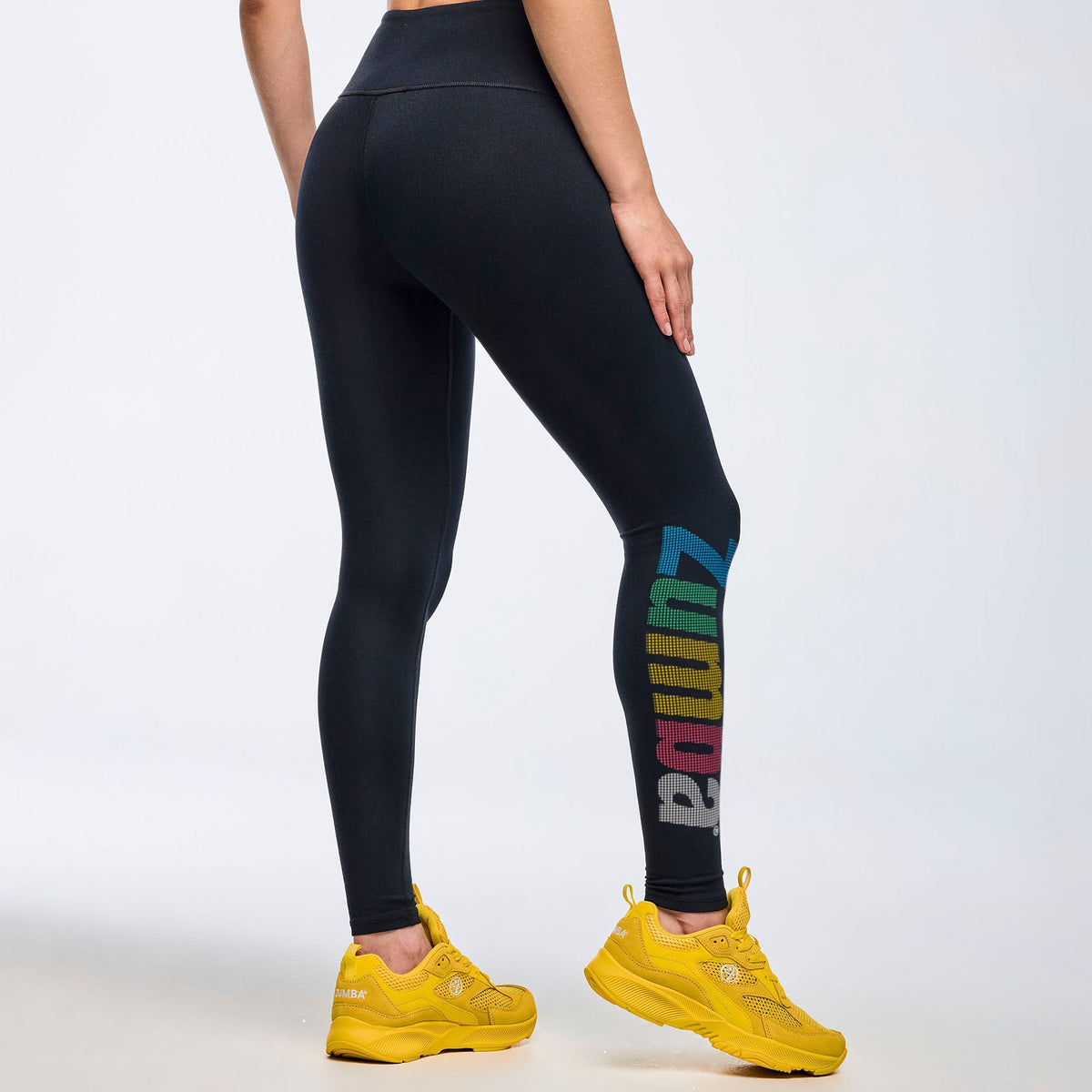 Apres Zumba High Waisted Ankle Leggings - Bold Black Z1B000805