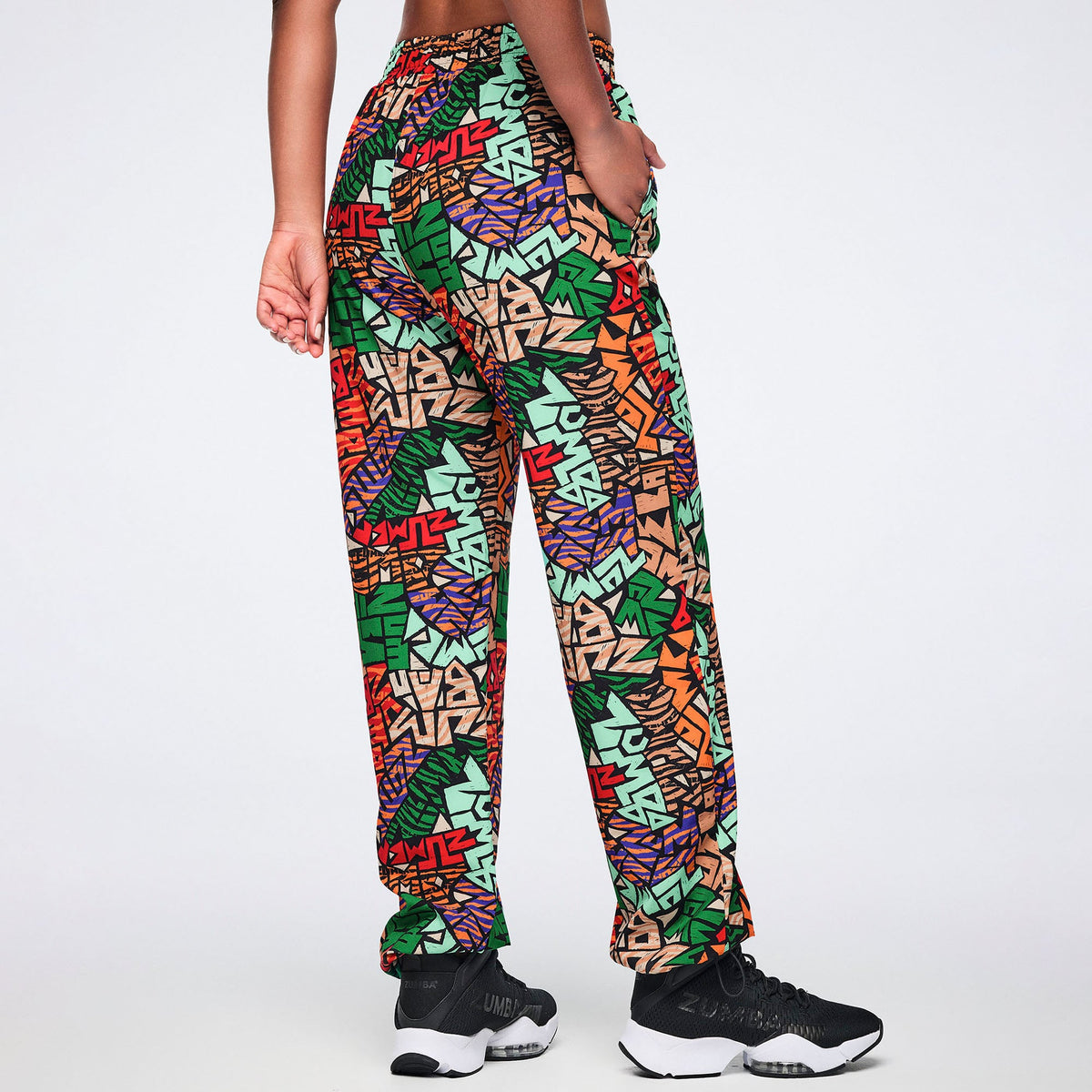 Wildbeat Woven Track Pants - Black/Orange Z1B000806
