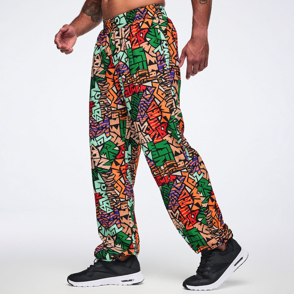 Wildbeat Woven Track Pants - Black/Orange Z1B000806