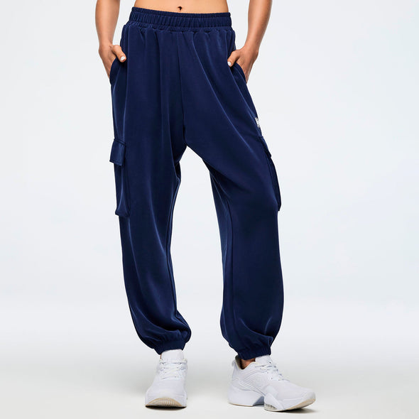 Apres Zumba Modal Slouch Cargo Pants - Let's go Indigo