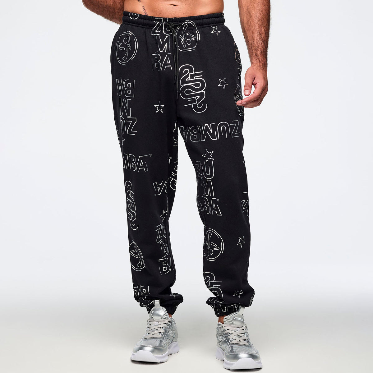 Zumba 25 Slouch Sweatpants - Black/Silver Z1B000817