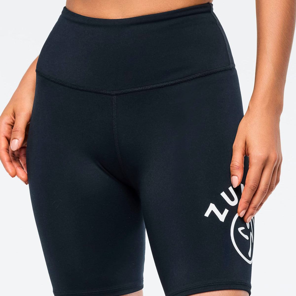 Zumba Basic High Waisted Biker Shorts - Bold Black Z1B000820