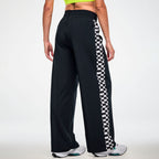 Electric Feel Wide Track Pants -  Black/White Z1B000861
