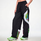 Electric Feel Wide Leg Track Pants - Bold Black Z1B000863