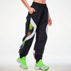 Electric Feel Wide Leg Track Pants - Bold Black Z1B000863