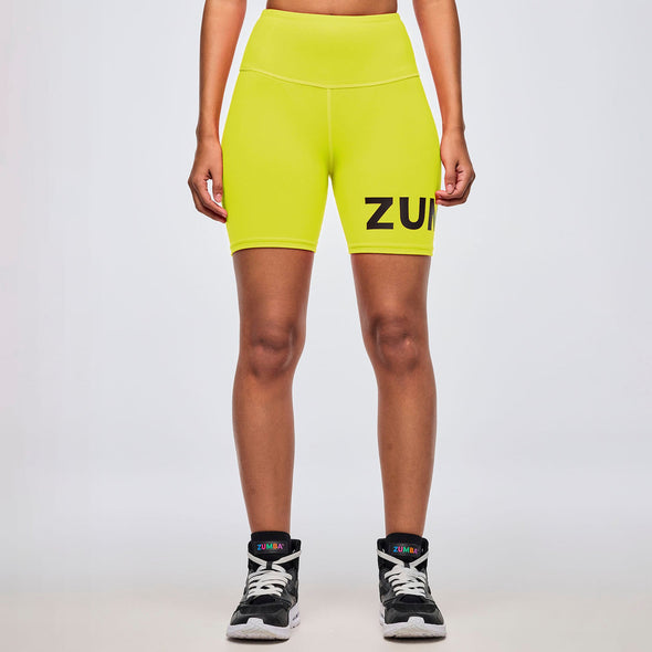 Neon High Waisted Biker Shorts - Gumball / Orange You Hot / Caution / Purple Pop Z1B000880