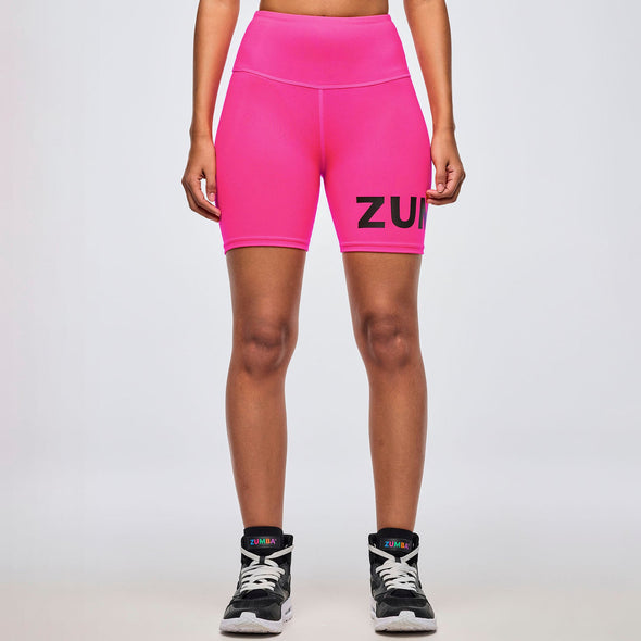 Neon High Waisted Biker Shorts - Gumball / Orange You Hot / Caution / Purple Pop Z1B000880