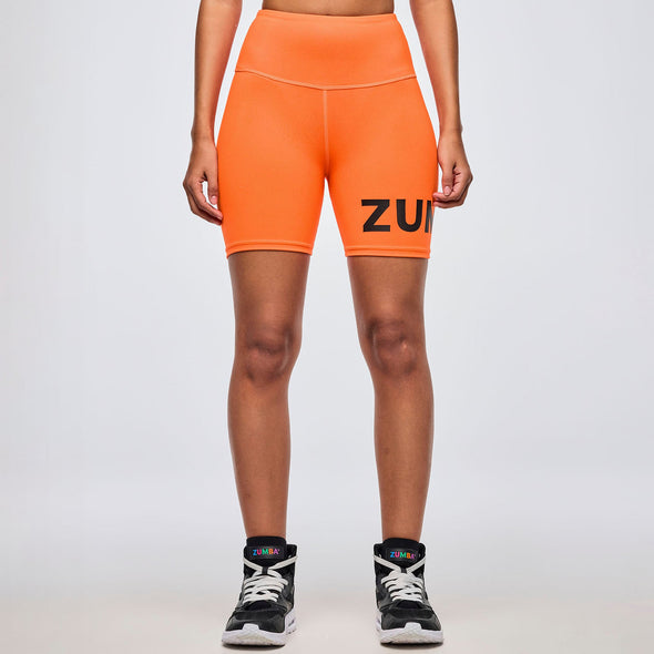 Neon High Waisted Biker Shorts - Gumball / Orange You Hot / Caution / Purple Pop Z1B000880