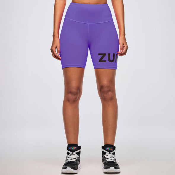 Neon High Waisted Biker Shorts - Gumball / Orange You Hot / Caution / Purple Pop Z1B000880