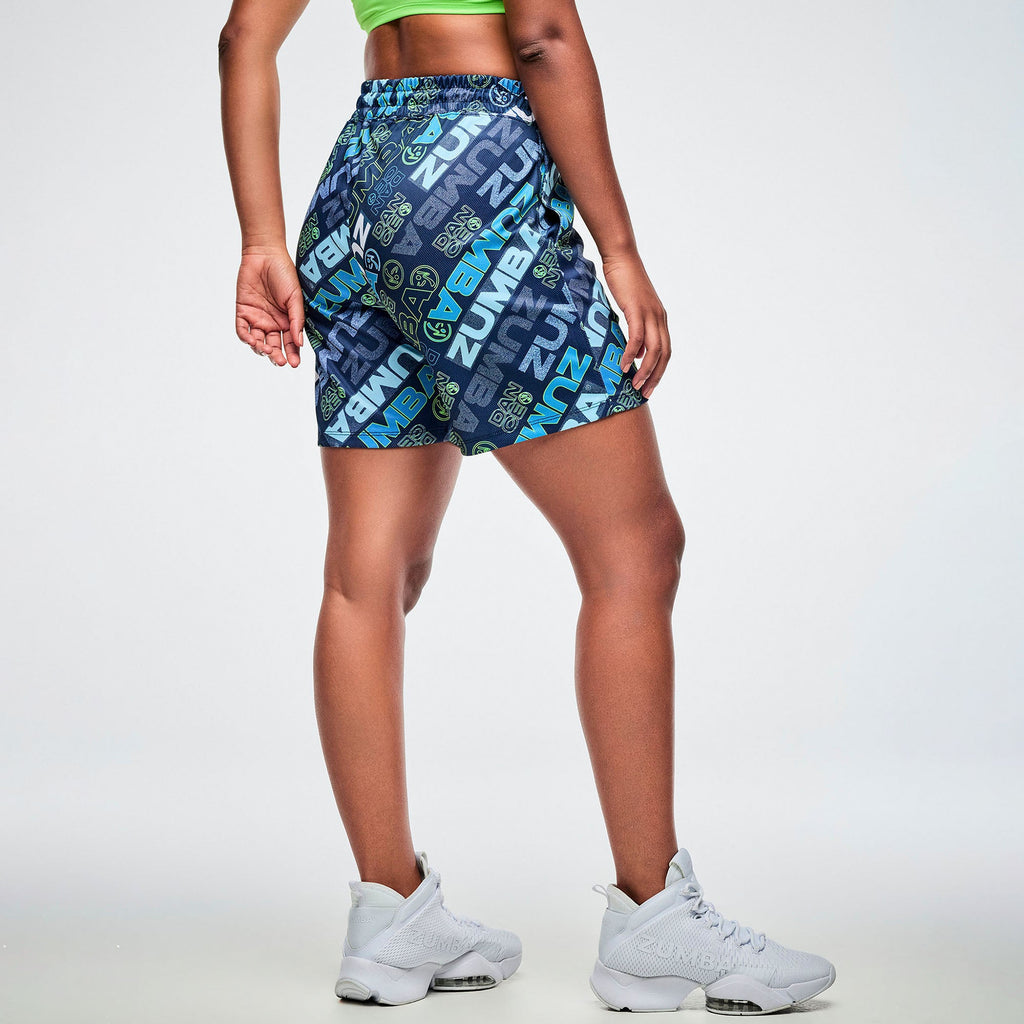 Jean Jamz Mesh Short - Navy/Green Z1B000888