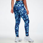 Jean Jamz High Waisted Ankle Leggings - Navy/Light Blue Z1B000889
