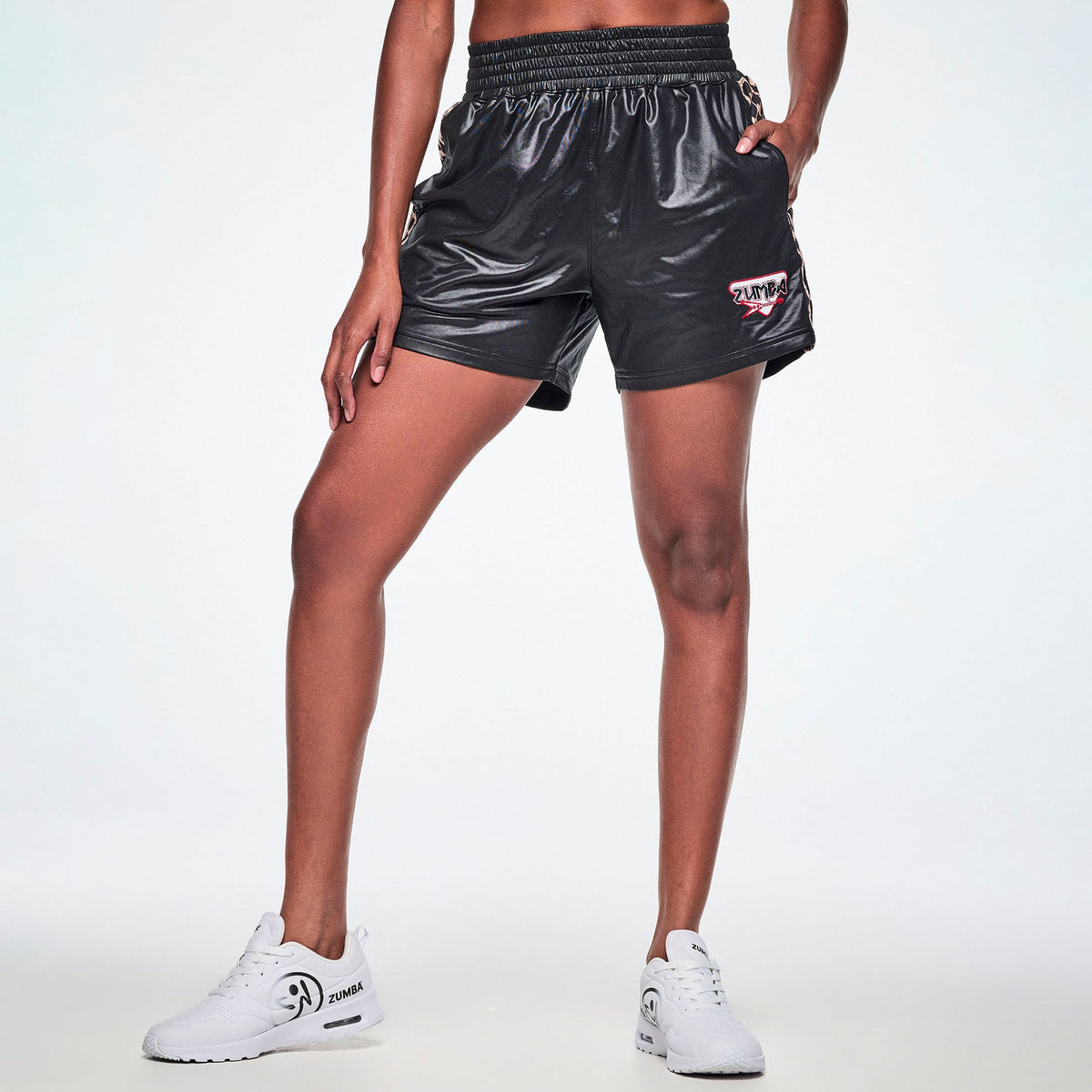 Rock 'n' Roll Boxing Shorts With Side Inserts - Bold Black Z1B000900