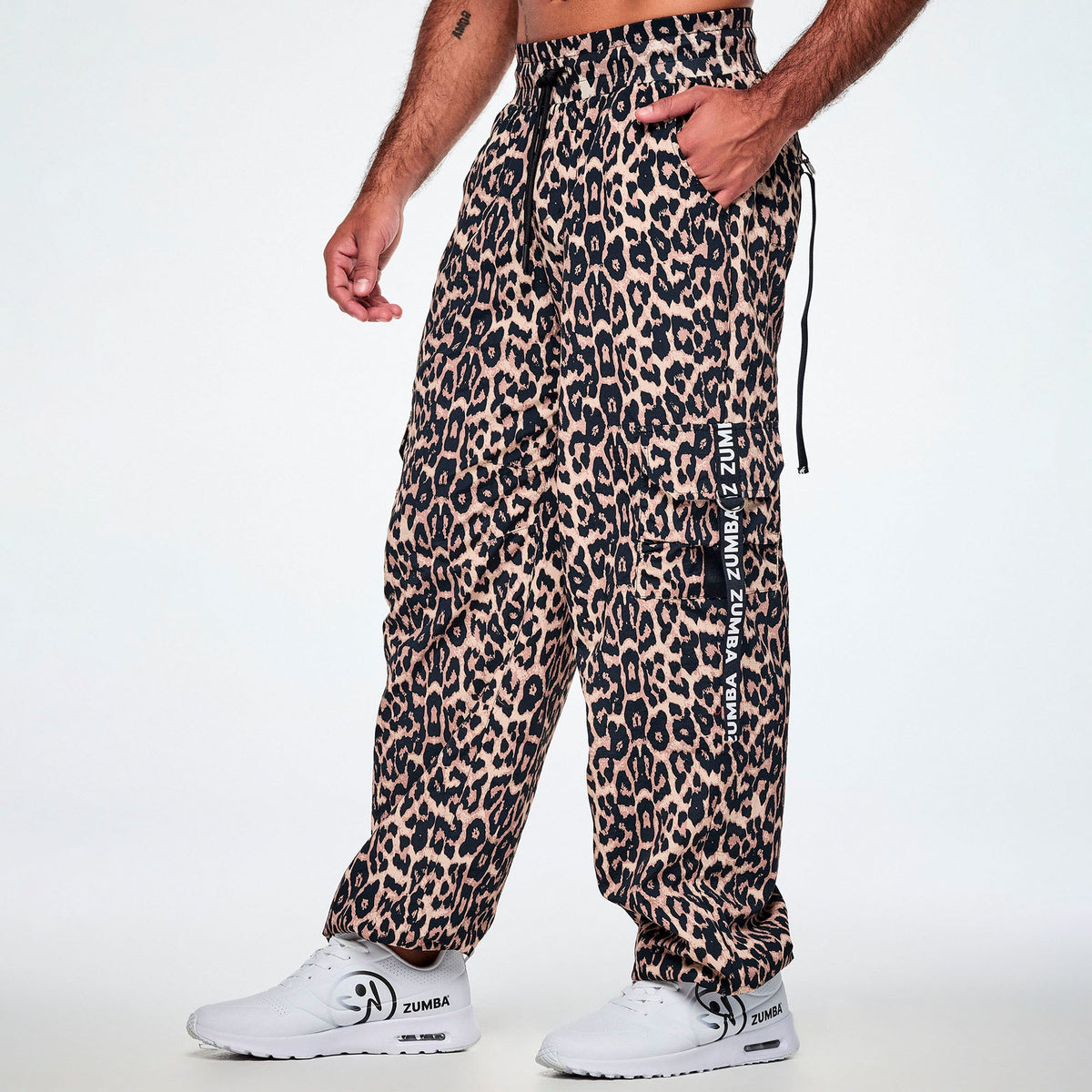 Rock 'n' Roll Woven Long Cargo Pants - Black/Tan Z1B000909